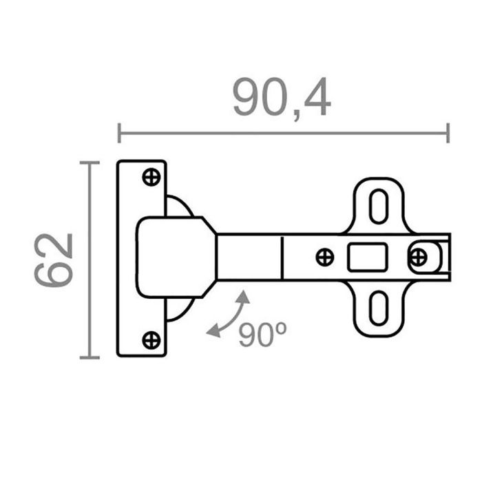 Blister bisagra cazoleta 90º piston rinconera bc13 zn edm 2 Blister bisagra cazoleta 90º piston rinconera bc13 zn edm 2