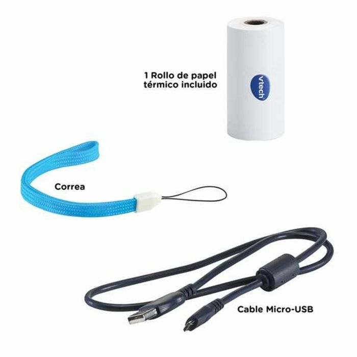 Cámara de fotos digital kidizoom print cam azul con cámara y video hd y 1 rollo de papel de impresión 9x13,5x5 cm 1 Cámara de fotos digital kidizoom print cam azul con cámara y video hd y 1 rollo de papel de impresión 9x13,5x5 cm 1