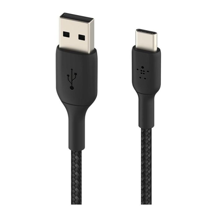 Belkin CAB002BT1MBK Cable USB-C a USB-A Trenzado 1m Negro