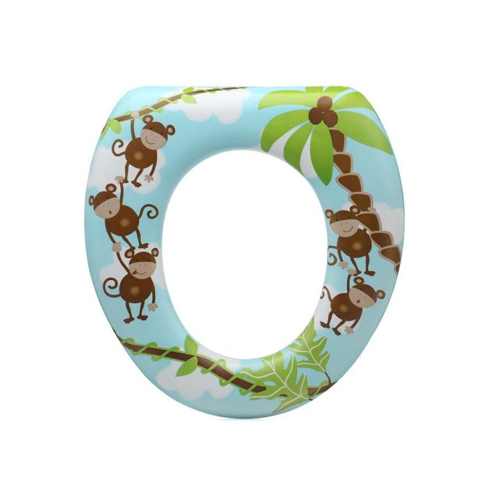 KioKids Reductor WC Acolchado Monos para Niños +12 meses - Cómodo, Higiénico y Multicolor para Inodoros Estándar 1 KioKids Reductor WC Acolchado Monos para Niños +12 meses - Cómodo, Higiénico y Multicolor para Inodoros Estándar 1
