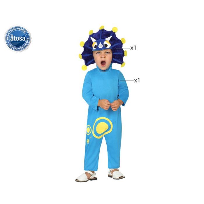 Disfraz Dragon Azul Niño Bebé 0-6 Meses Disfraz Dragon Azul Niño Bebé 0-6 Meses