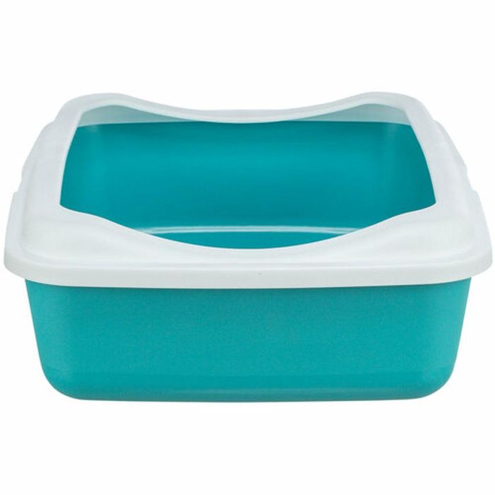 Arenero para Gatos Trixie Classic Azul Blanco Plástico 37 × 15 × 47 cm 3