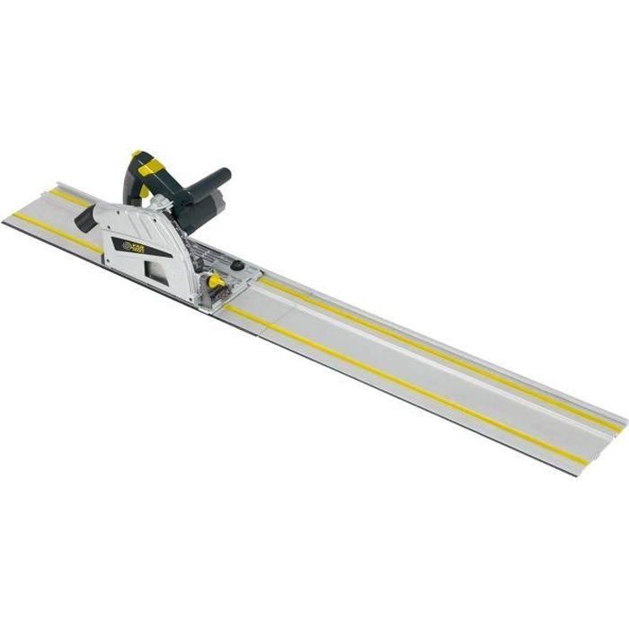 Fartools CS 165RB Sierra circular sobre riel, Potencia 1200W, disco 160mm, eje 20mm, carril 1650mm, base aluminio, corte 55mm Fartools CS 165RB Sierra circular sobre riel, Potencia 1200W, disco 160mm, eje 20mm, carril 1650mm, base aluminio, corte 55mm