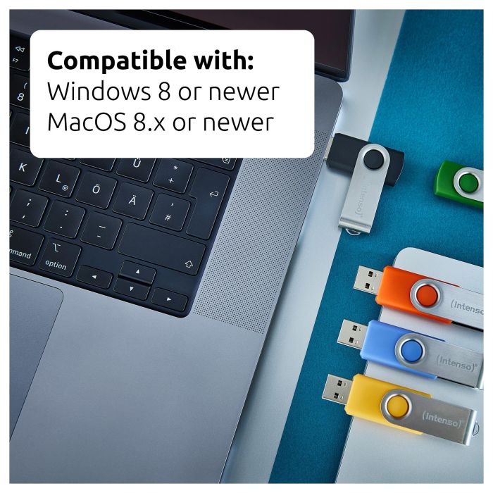 Intenso USB Stick 3.2 Multipack x5 256GB Office Line Memoria USB Giratoria Multicolor 7