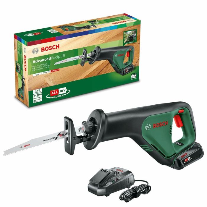 Bosch AdvancedRecip18 Sierra Recíproca a Batería | Kit con 1 Batería 2,5Ah | Cortes Rápidos y Baja Vibración 9 Bosch AdvancedRecip18 Sierra Recíproca a Batería | Kit con 1 Batería 2,5Ah | Cortes Rápidos y Baja Vibración 9
