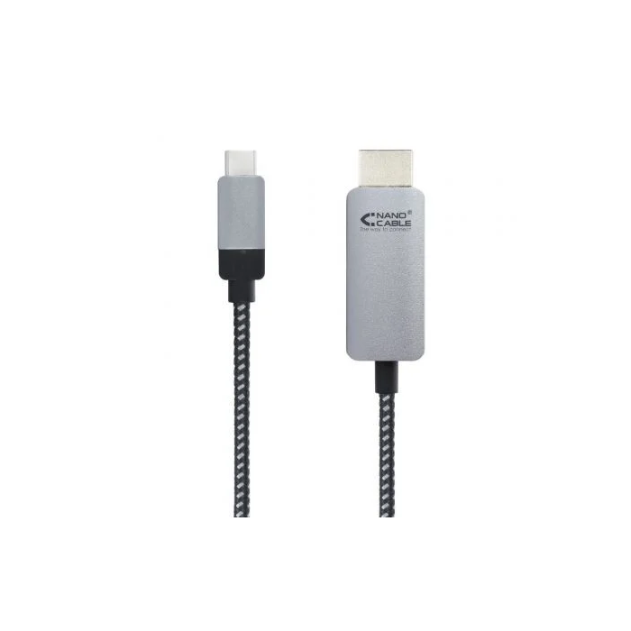 Nano Cable 10.15.5103 Cable Conversor USB Tipo-C Macho a HDMI Macho 3m Negro