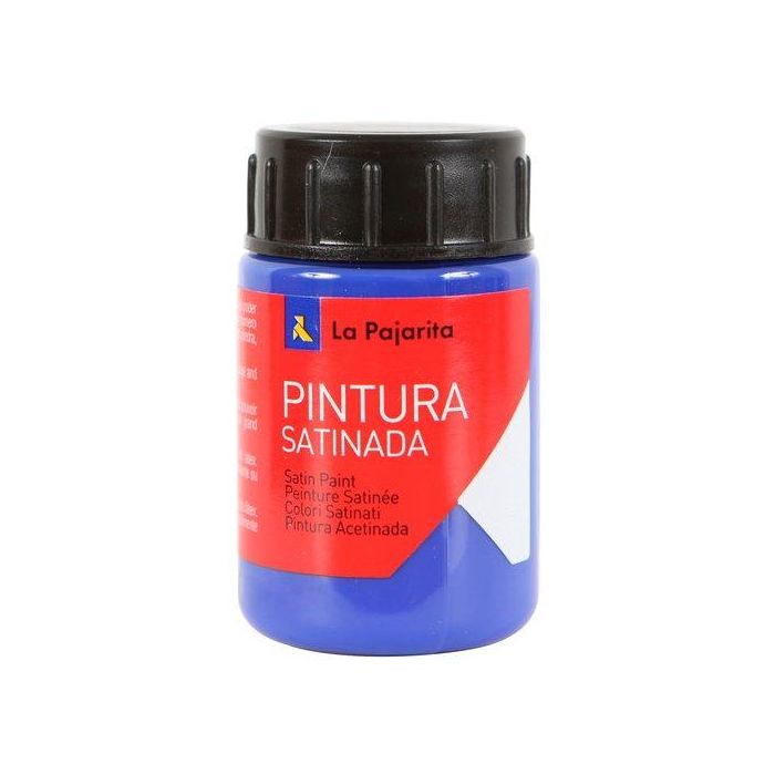 La Pajarita Témpera Escolar Satinada Azul Ultramar 35 mL L-11 - Pintura para Manualidades