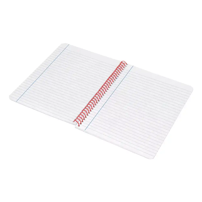 Liderpapel Cuaderno Espiral Wonder A4 Tapa Plástico 80 Hojas 90gr Rayado Horizontal con Margen Negro 6