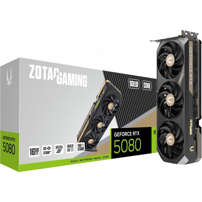 Zotac RTX 5080 16GB GDDR7 3 Fan SOLID CORE 7 Zotac RTX 5080 16GB GDDR7 3 Fan SOLID CORE 7