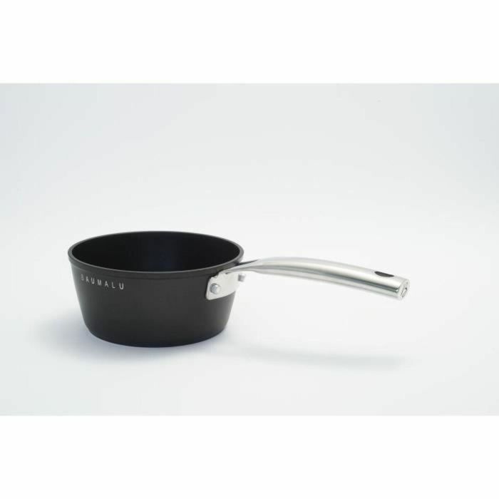 Baumalu BAU3216383445315 Batería de Cocina Antiadherente de Aluminio Forjado para Todo Tipo de Fuegos, Inducción, 4 Piezas Negro 3