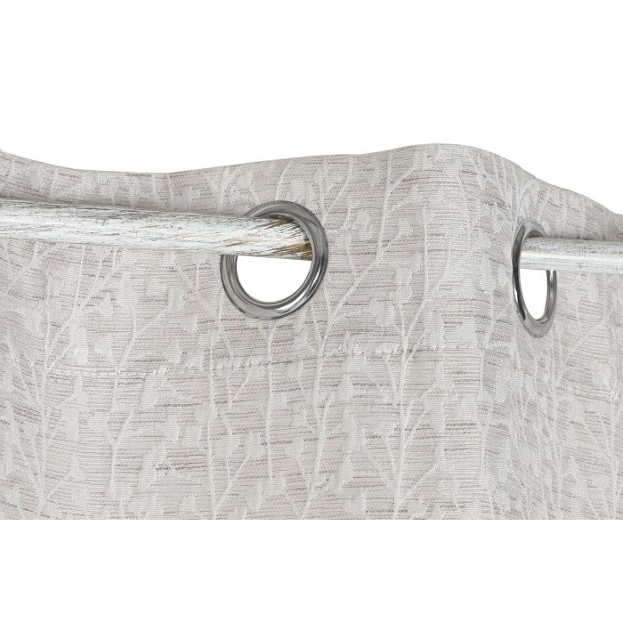 Cortina Tradicional DKD Home Decor Beige 260 x 260 x 140 cm 1