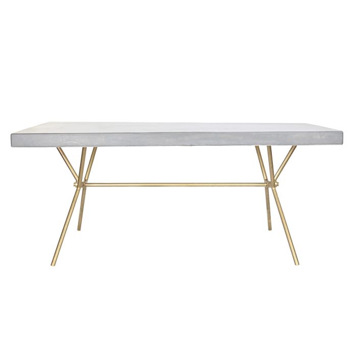 Mesa Comedor Moderno DKD Home Decor Blanco Dorado 90 x 76 x 180 cm 4