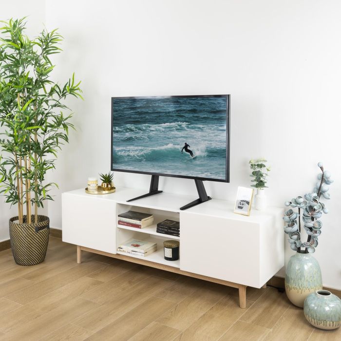 TooQ DB3270T-B Soporte de Mesa Inclinable para TV de 32-70 pulgadas, hasta 50 kg, VESA, altura ajustable, gestión de cables, Negro 8 TooQ DB3270T-B Soporte de Mesa Inclinable para TV de 32-70 pulgadas, hasta 50 kg, VESA, altura ajustable, gestión de cables, Negro 8