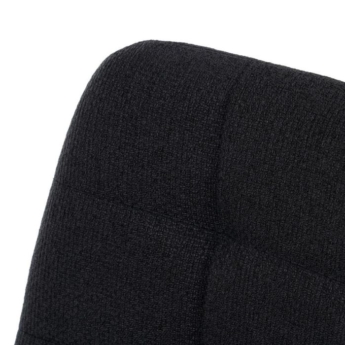 Taburete Negro Tejido-Metal Salón 45 X 55 X 92 cm