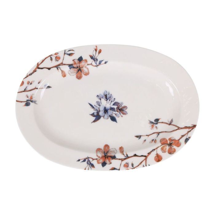 Bandeja de Aperitivos Toscana Flores Ovalado 30 x 20 x 2 cm (6 Unidades) 1 Bandeja de Aperitivos Toscana Flores Ovalado 30 x 20 x 2 cm (6 Unidades) 1