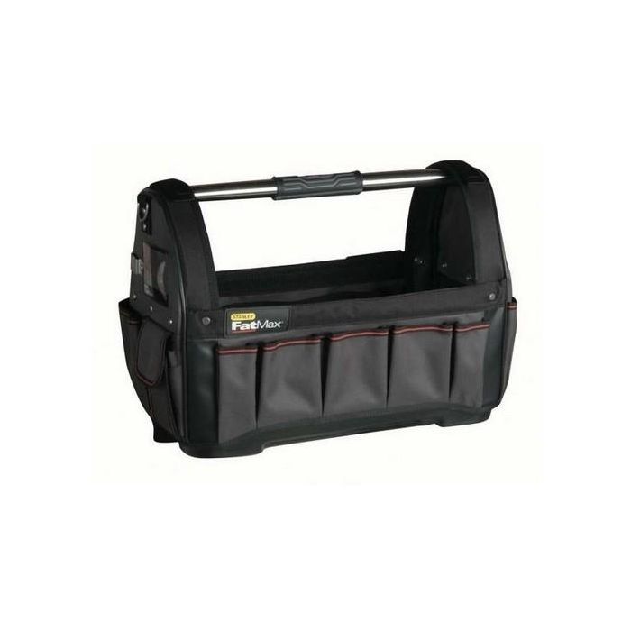 Stanley 1-93-951 Caja de Herramientas FatMax Nylon con Compartimento para Sierra, Negro, 480x250x330mm
