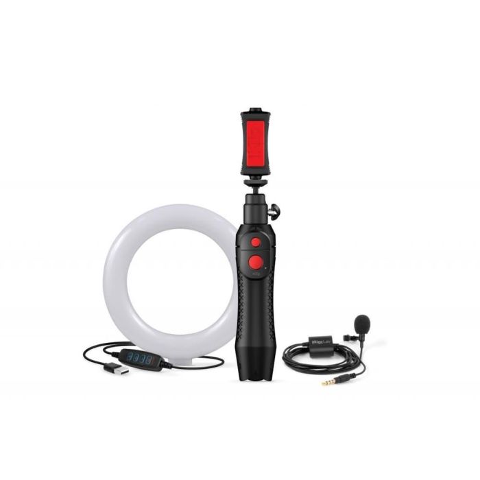 Bundle Con: Irig Mic Lav, Iklip Grip Pro Y Aro De Luz Led Bundle Con: Irig Mic Lav, Iklip Grip Pro Y Aro De Luz Led
