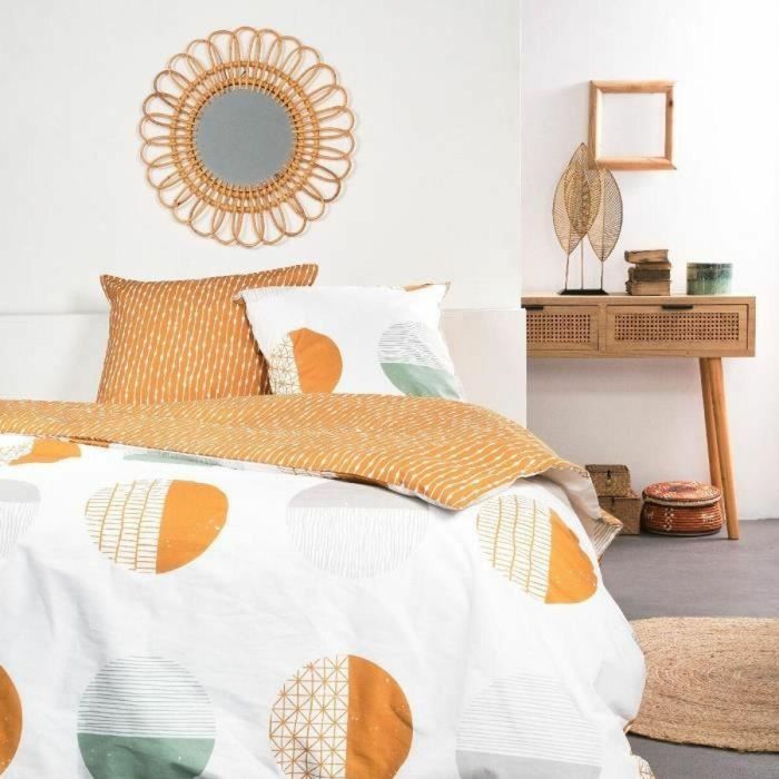 Today 119492 Juego de Cama Sunshine Algodón 260x240cm Estampado Círculos Blanco para 2 Personas + 2 Fundas Almohada 63x63cm 0 Today 119492 Juego de Cama Sunshine Algodón 260x240cm Estampado Círculos Blanco para 2 Personas + 2 Fundas Almohada 63x63cm 0