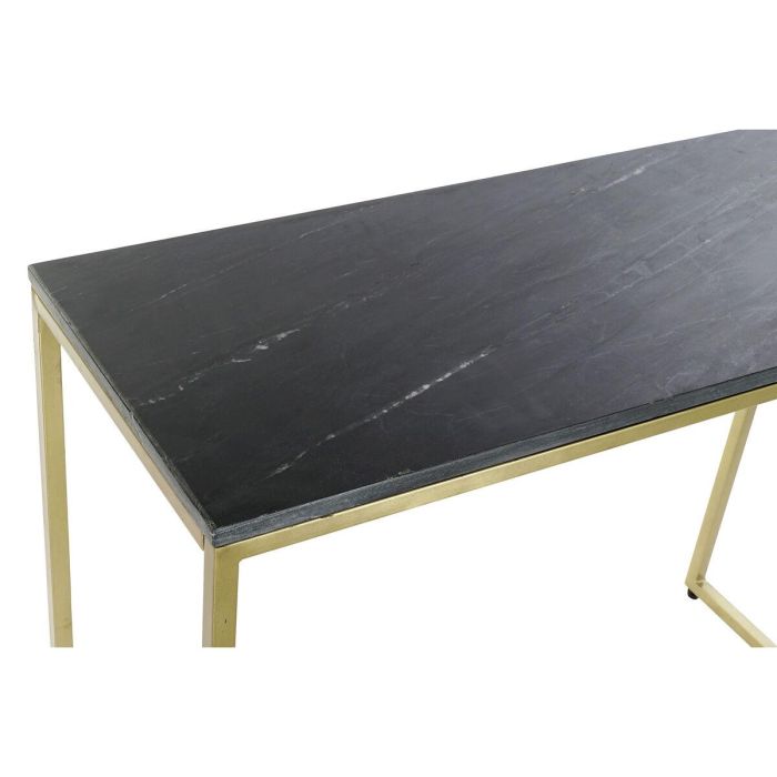 Consola DKD Home Decor 100 x 40 x 77 cm Negro Dorado Mármol Hierro 4