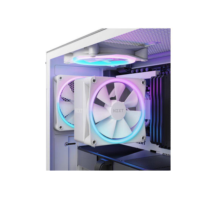 NZXT T120 RGB Procesador Refrigerador de aire 12 cm Blanco 1 pieza(s) 3