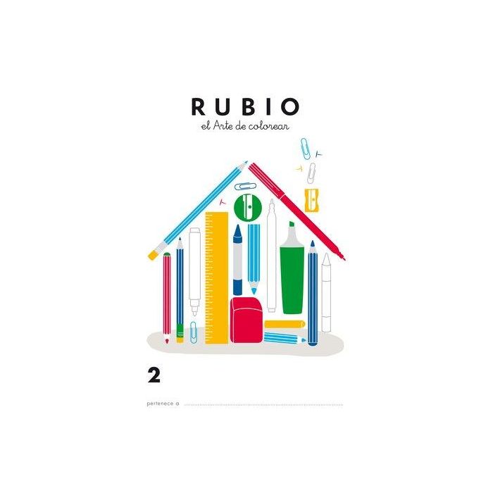 Cuaderno Rubio A4 De Colorear Nº 2 5 unidades