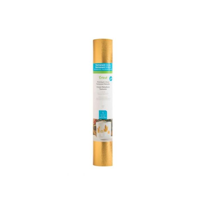 Cricut 2007741 Rollo de vinilo de termotransferencia Oro 305 mm x 1220 mm Cricut 2007741 Rollo de vinilo de termotransferencia Oro 305 mm x 1220 mm