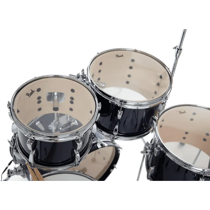 Pearl Kit Batería Roadshow 1812B/1007T/1208T/1410F + 1305Sherrajes, Sillín & 2 Platos Solar - Royal Blue Metallic Pearl