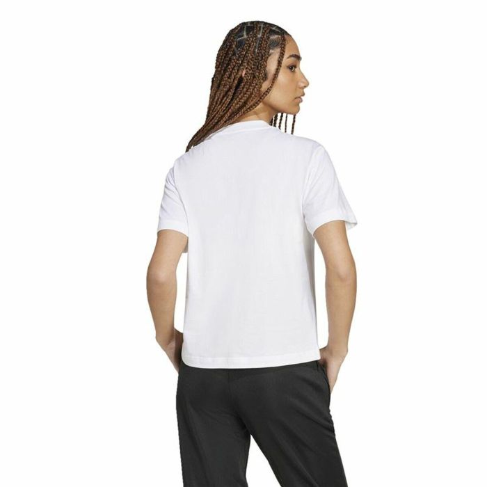 Camiseta de Manga Corta Mujer Adidas Essentials Blanco 3
