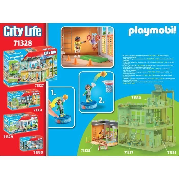 PLAYMOBIL 71328 Polideportivo - City Life - Colegio - Amor por aprender Mundo escolar 2 PLAYMOBIL 71328 Polideportivo - City Life - Colegio - Amor por aprender Mundo escolar 2