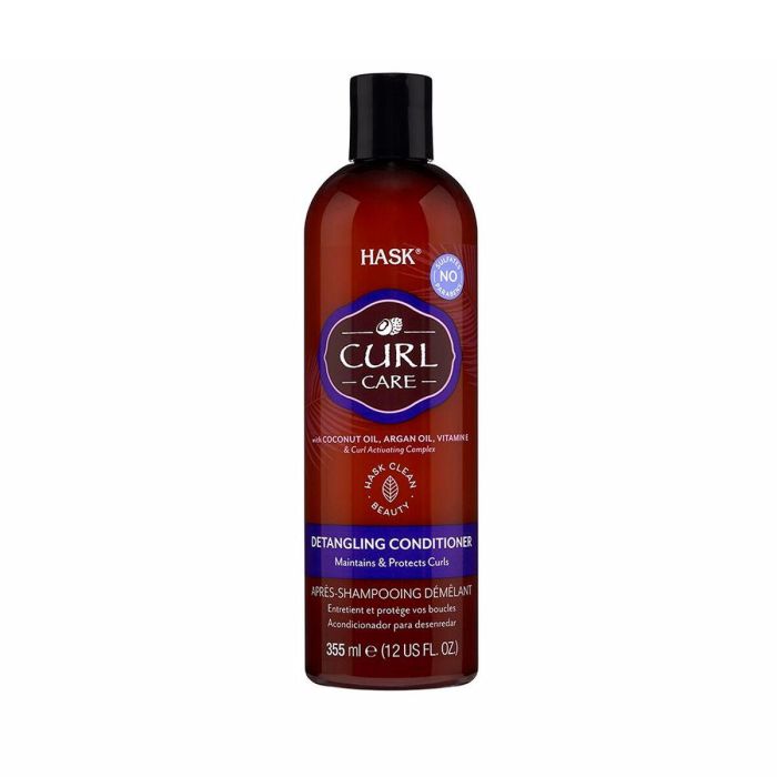 Hask CURL CARE Acondicionador Desenredante para Cabello Rizado, Anti-Encrespamiento, Hidratante, Define Rizos, Sin Sulfatos, 355 ml Hask CURL CARE Acondicionador Desenredante para Cabello Rizado, Anti-Encrespamiento, Hidratante, Define Rizos, Sin Sulfatos, 355 ml