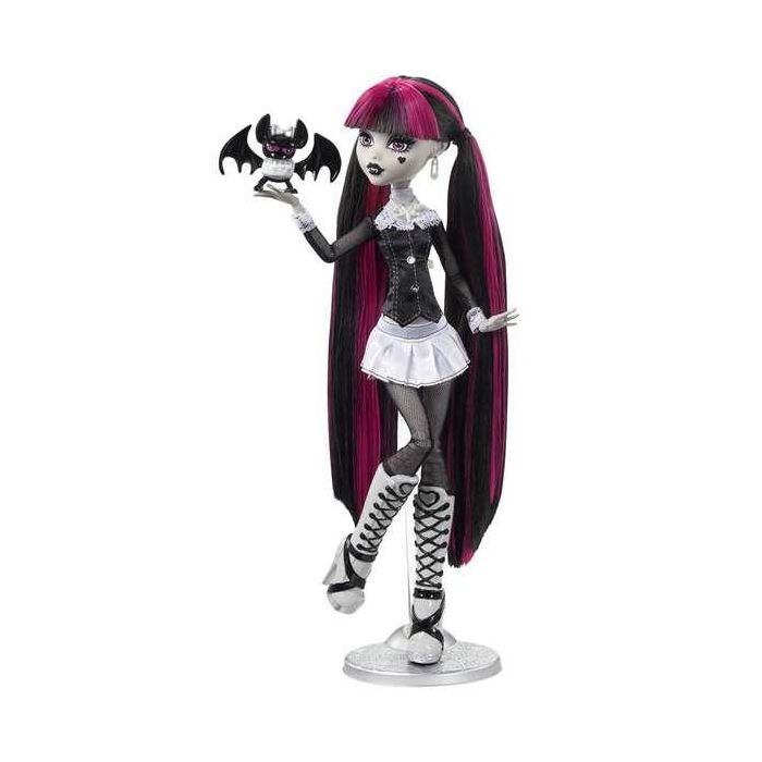 Muñeca monster high reel drama draculaura en blanco y negro. 4 Muñeca monster high reel drama draculaura en blanco y negro. 4