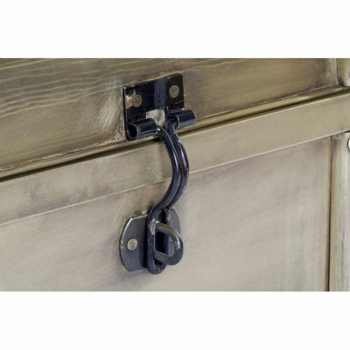 DKD Home Decor Baúl Vintage de Metal Dorado Hecho a Mano. Set de 2 Cofres de Almacenamiento y Decoración (68x42x31 cm) 3 DKD Home Decor Baúl Vintage de Metal Dorado Hecho a Mano. Set de 2 Cofres de Almacenamiento y Decoración (68x42x31 cm) 3