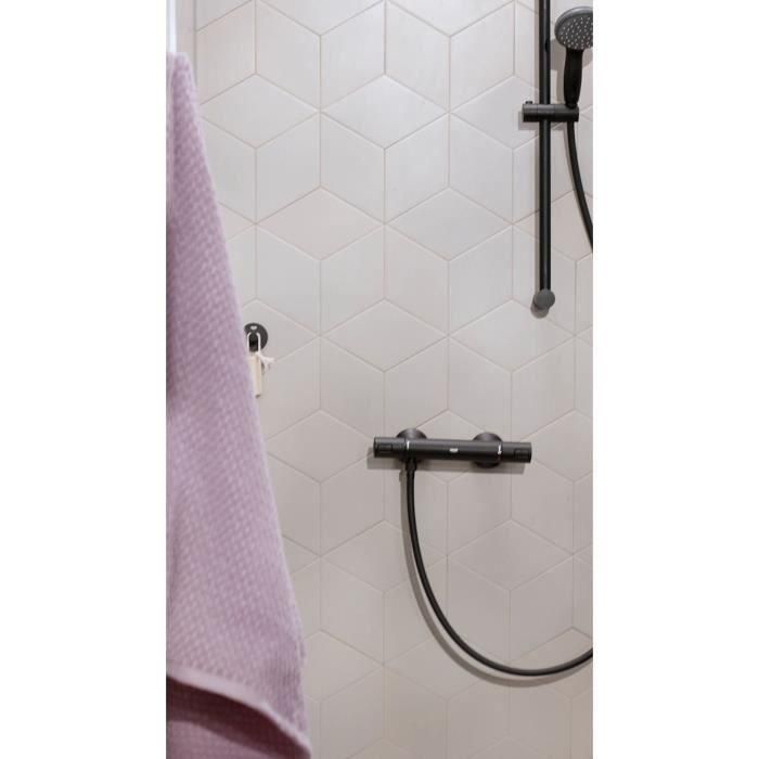 GROHE 345942430 Mezclador Termostático de Ducha Precision Start Negro Mate, para Montaje en Pared Visto con Ahorro de Agua 2 GROHE 345942430 Mezclador Termostático de Ducha Precision Start Negro Mate, para Montaje en Pared Visto con Ahorro de Agua 2