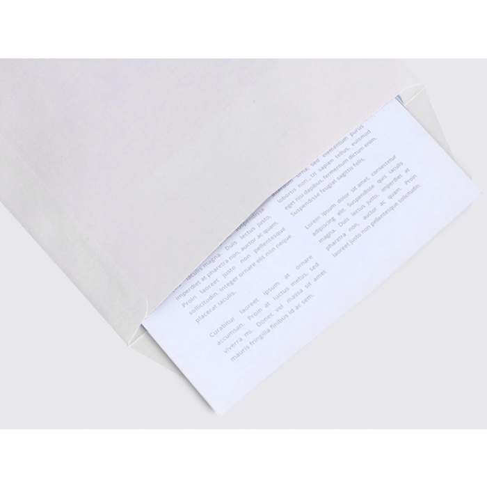 Liderpapel Bolsa N.15 Blanco B5 176x250 mm Tira de Silicona Caja 500 Unidades 9