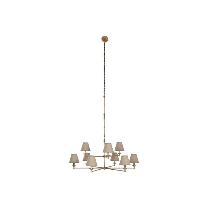 Lámpara de Techo Home ESPRIT Beige Dorado Latón 25 W 113 x 113 x 132 cm Lámpara de Techo Home ESPRIT Beige Dorado Latón 25 W 113 x 113 x 132 cm