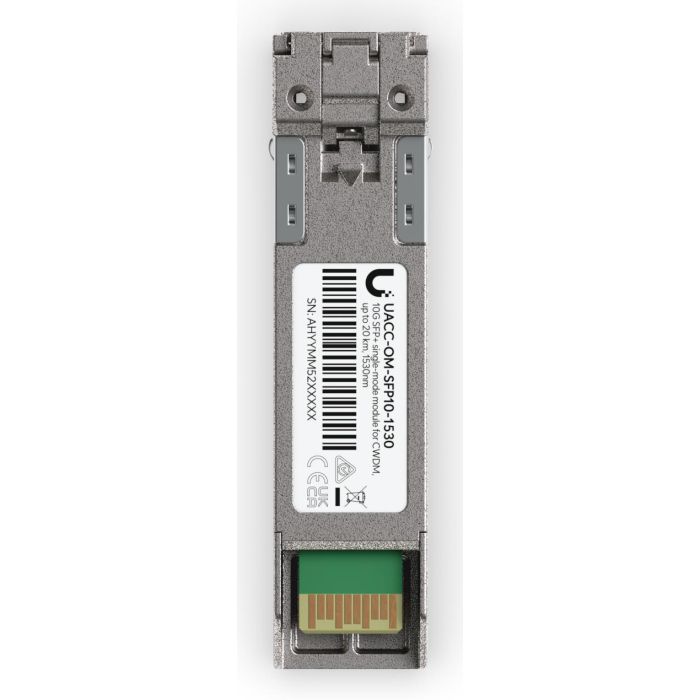 Ubiquiti SFP+ Transceptor Óptico 10G CWDM Monomodo 1530nm para 20 km con Conector LC UPC Dúplex 3