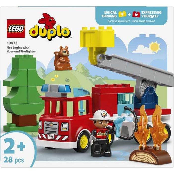 Lego Duplo Camión de Bomberos con Manguera y Bomberos Juego de Construcción 18 Meses 2