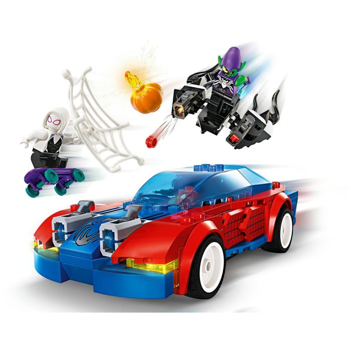 Lego Juego de Construcción Marvel Coche de Carreras de Spider-Man y Duende Verde Venomizado (Edad 7+ Años) 3