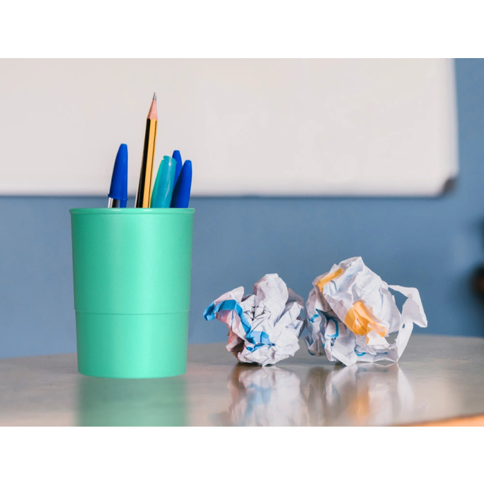 Q-connect Cubilete Portalapices Verde Menta Opaco Plastico Diametro 75 mm Alto 100 mm 6