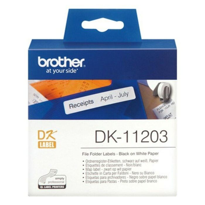 BROTHER Rollo de Etiquetas Precortadas de 17x87mm de 300 Uds.