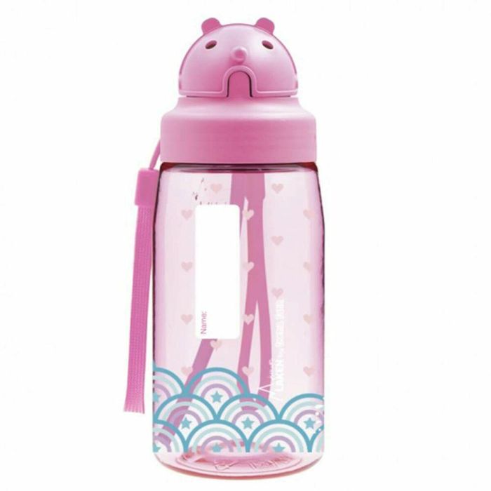 Botella de Agua Laken OBY Jumping Rosa (0,45 L) 6 Botella de Agua Laken OBY Jumping Rosa (0,45 L) 6