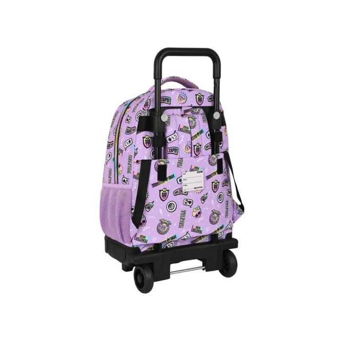 Mochila Escolar con Ruedas Monster High Best boos Lila 33 X 45 X 22 cm 1