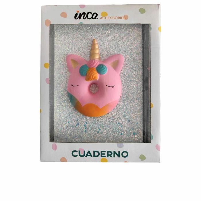 Inca Cuaderno Unicornio A5 con Brillantina y Diseño Adorable, 80 Hojas de 70g, 21x15 cm, ideal para Vuelta al Cole, 1 unidad 0 Inca Cuaderno Unicornio A5 con Brillantina y Diseño Adorable, 80 Hojas de 70g, 21x15 cm, ideal para Vuelta al Cole, 1 unidad 0