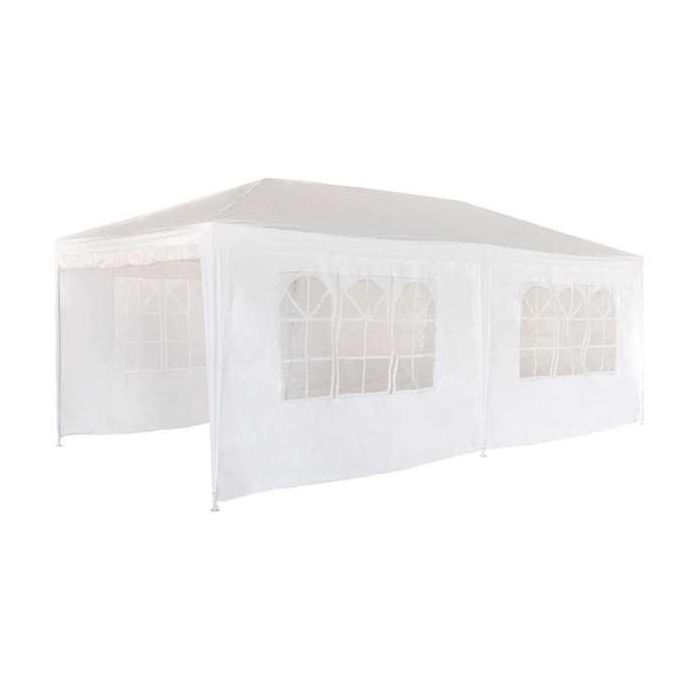 Cenador Aktive 300 x 260 x 600 cm Metal Poliéster Blanco