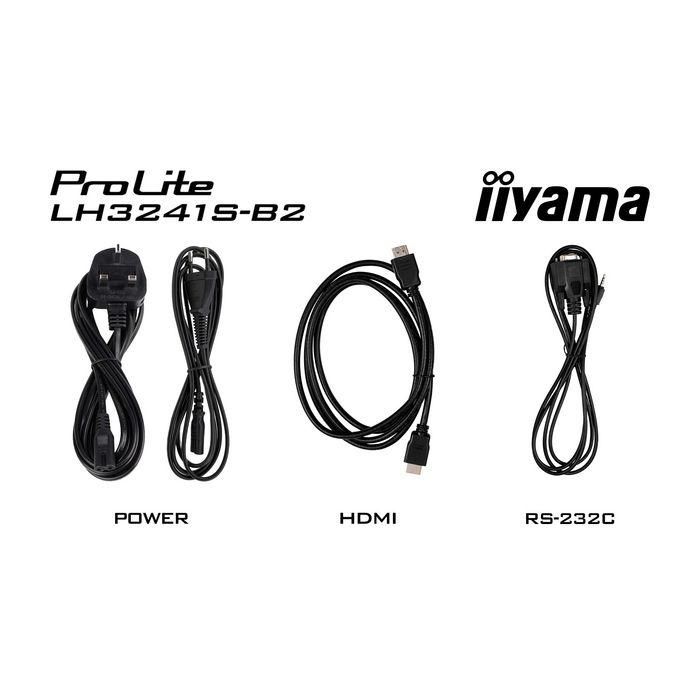 iiyama 32" 1920x1080, IPS panel, 1% Haze, Landscape and Portrait mode, Speakers 2x 10W , VGA, 3x HDMI, 350cd/m² 14 iiyama 32" 1920x1080, IPS panel, 1% Haze, Landscape and Portrait mode, Speakers 2x 10W , VGA, 3x HDMI, 350cd/m² 14