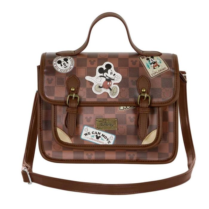 Bolso-Mochila Satchel Journey Disney Mickey Mouse Marrón 1