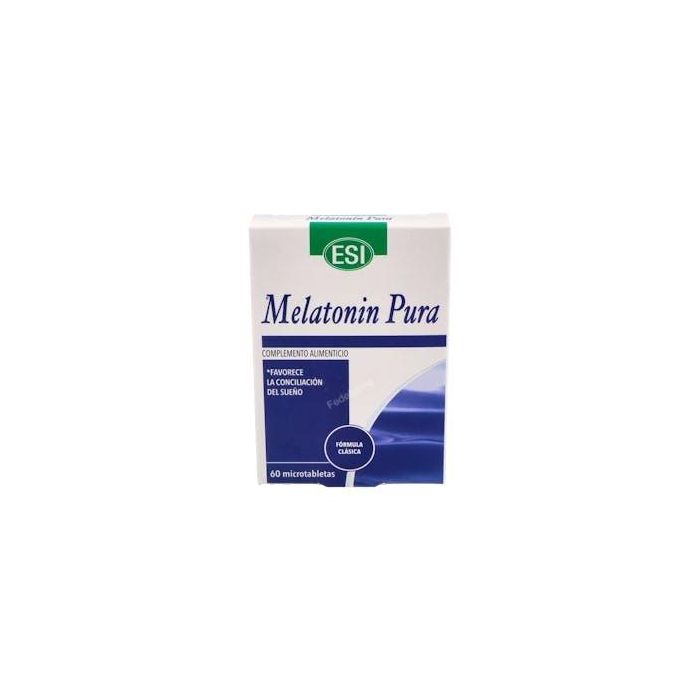 TREPATDIET-ESI Melatonina Pura 1 mg, 60 Microtabletas para Conciliar el Sueño y Jet Lag