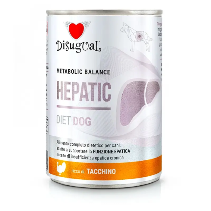 Disugual Diet Dog Hepatic Pavo 6x400 gr