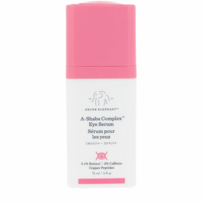 Drunk Elephant A-Shaba Complex sérum contorno ojos 15 ml con 0.1% retinol vegano y cafeína para líneas finas y arrugas