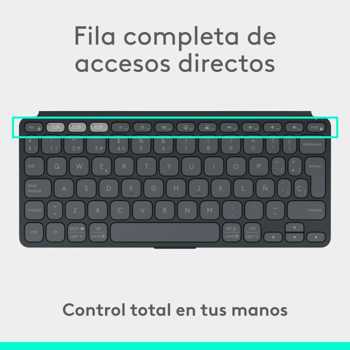 Teclado Logitech 920-012973 Grafito Español QWERTY 21 Teclado Logitech 920-012973 Grafito Español QWERTY 21